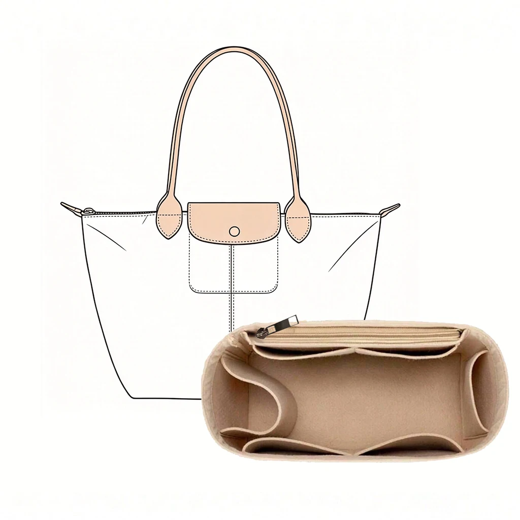 Cosmetic Bags - Organizer do torebki, wkładka filcowa do