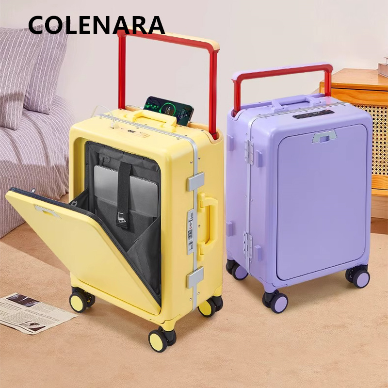Front Opening Laptop Luggage 24 Inch - Walizka na kółkach COLENARA z przednim