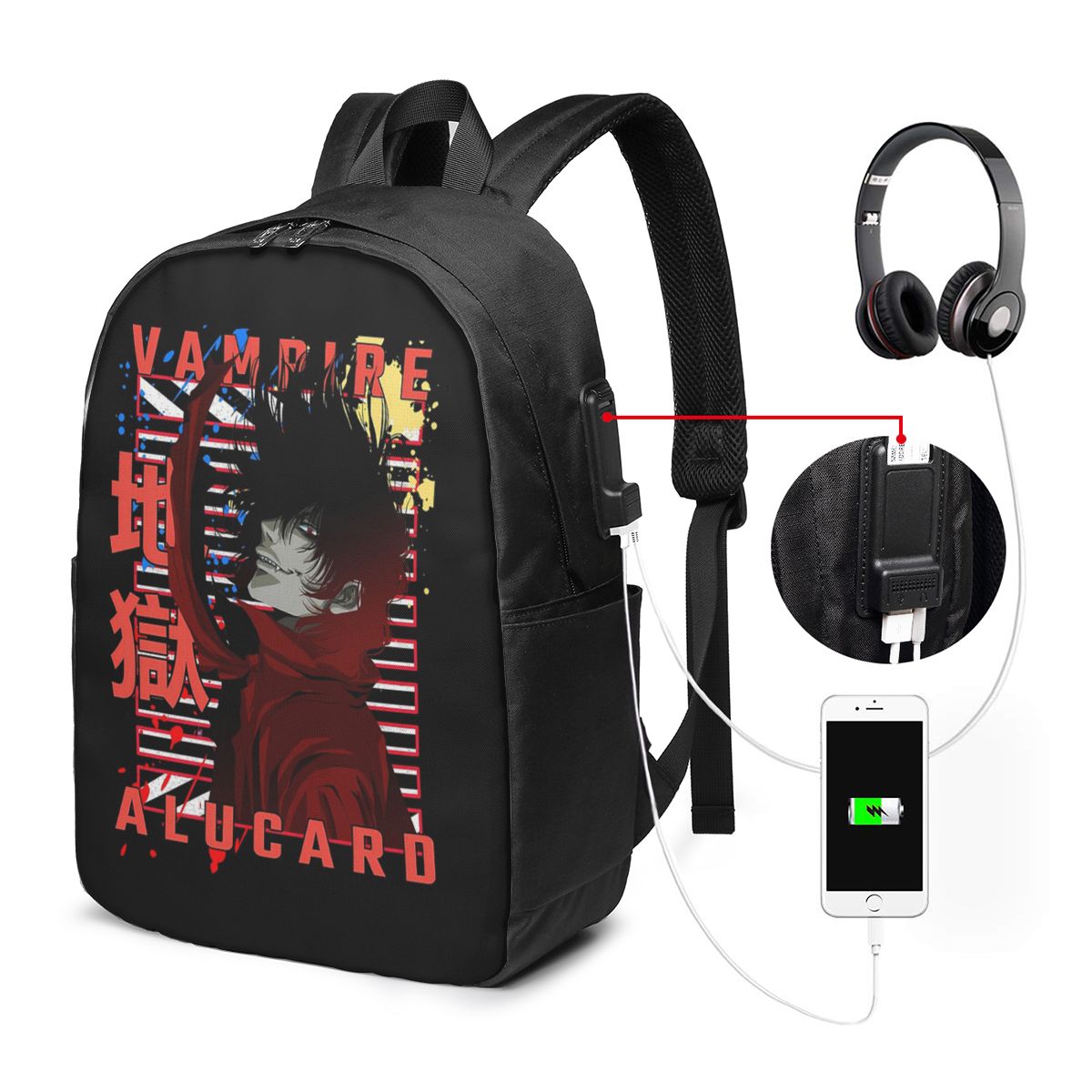 Backpacks - Plecak Alucard Hellsing Manga, torba podróżna