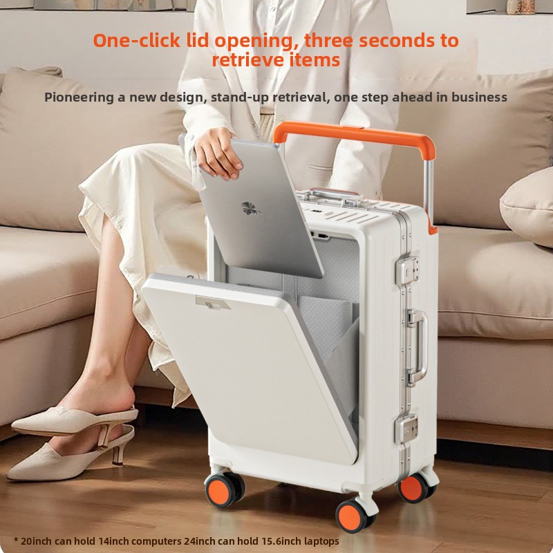 Spinner Wheel Rolling Suitcase 20 Inch - Walizka podróżna z aluminiową ramą 20/24/26