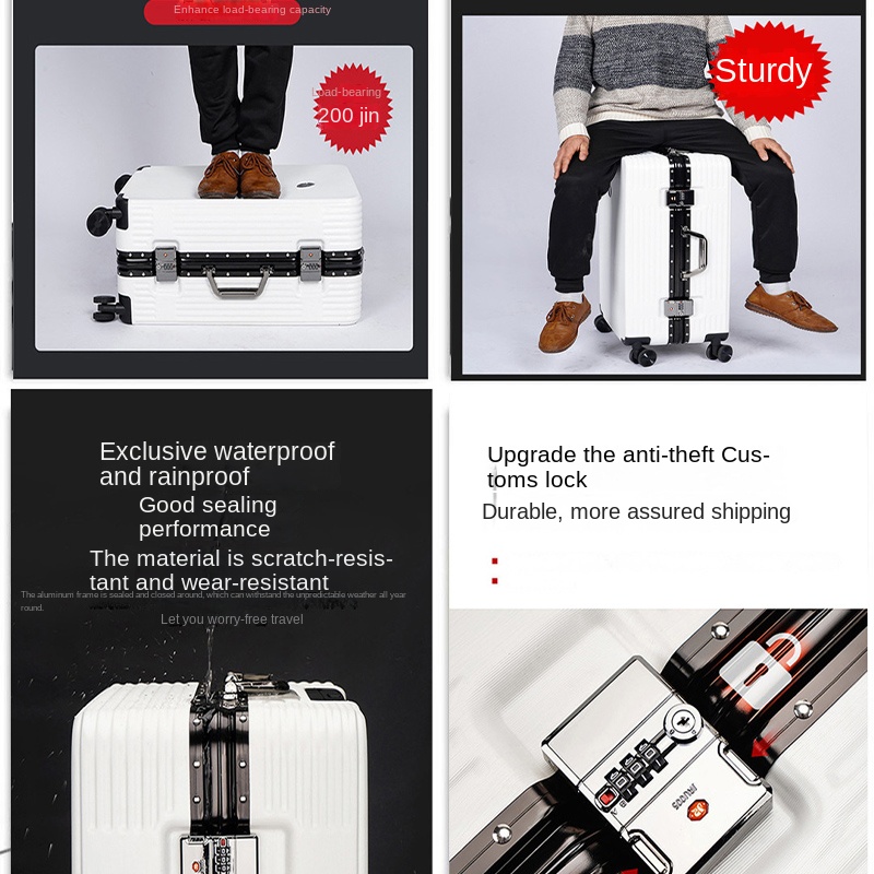 Walizki z aluminiową ramą dla  – Spinner Wheel Rolling Suitcase 20 Inch recenzja i cena