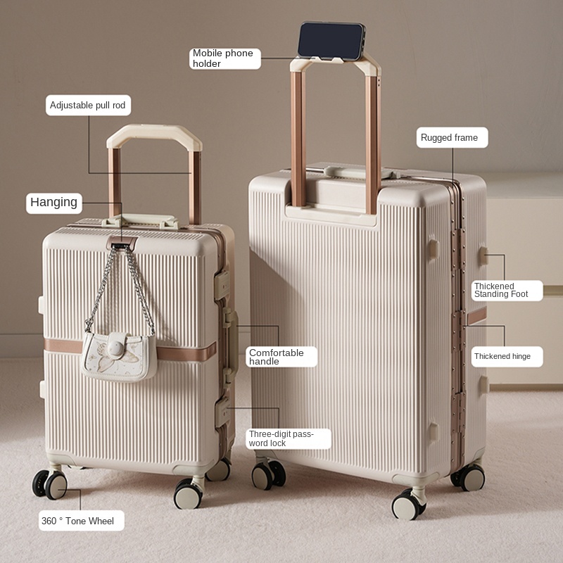 Nowy walizka podróżna 2026, wa – Aluminum Frame Carry On Luggage recenzja i cena