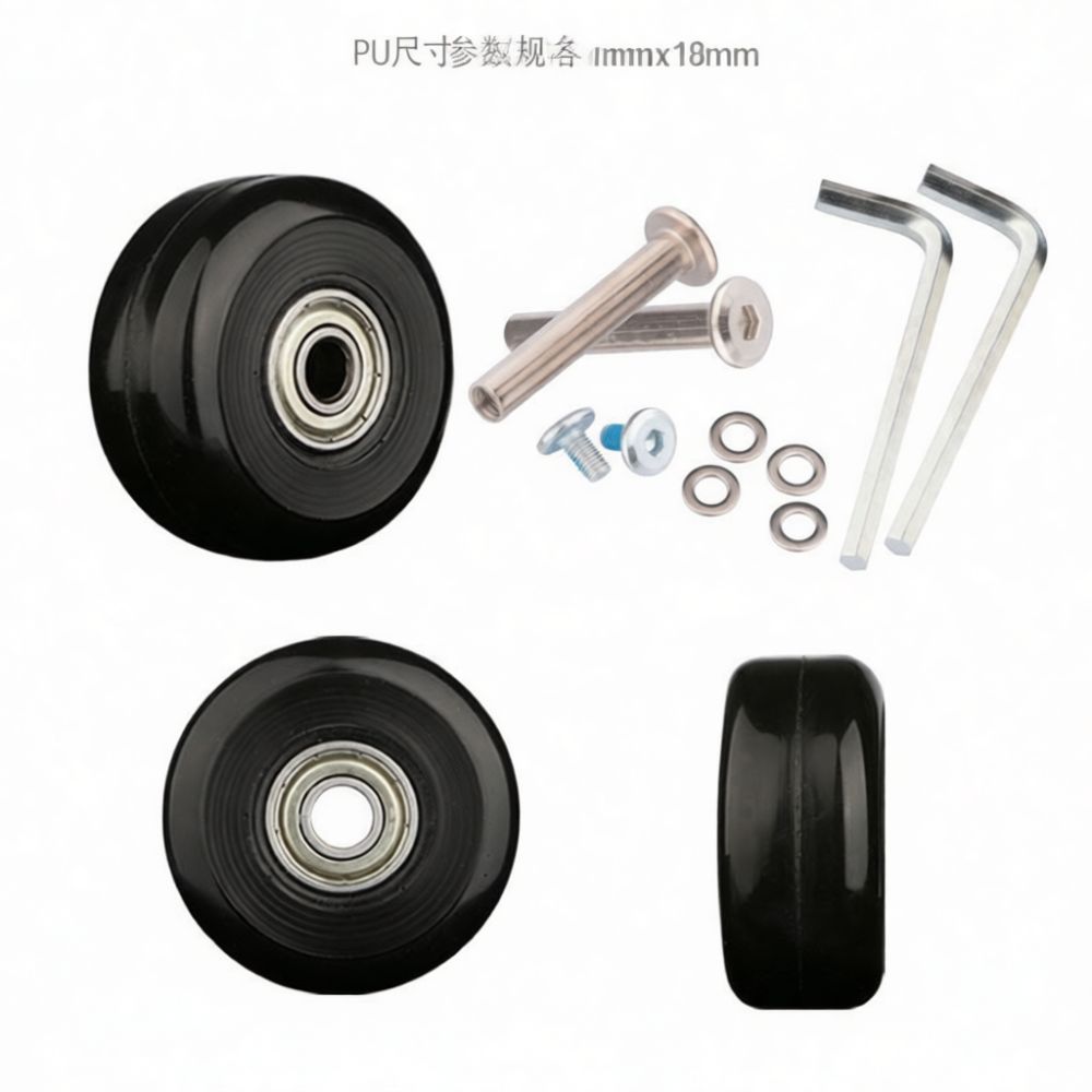 Kółka do walizek, gumowe, cich – Silent Replacement Luggage Wheels recenzja i cena