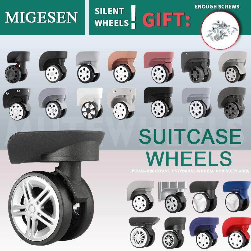 1 para uniwersalnych kół bagaż – Silent Replacement Luggage Wheels recenzja i cena