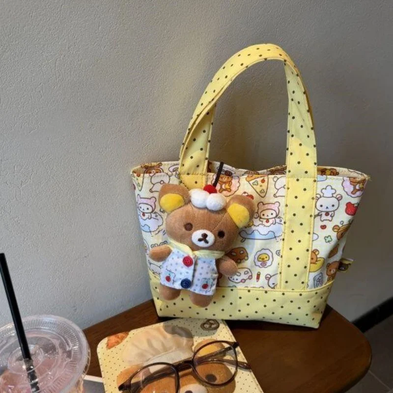 Żółta torebka Rilakkuma w krop – Cosmetic Bags recenzja i cena