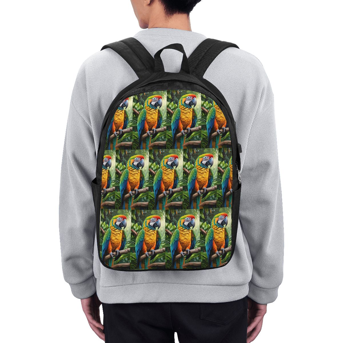 Uroczy plecak z papugami ary,  – Backpacks recenzja i cena
