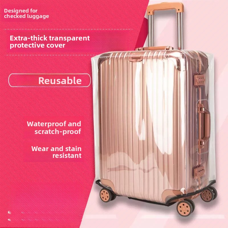 Grubszy pokrowiec ochronny na  – Luggage Protective Cover Transparent recenzja i cena