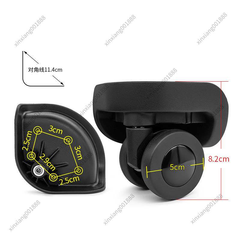 Wymienne ciche kółka obrotowe  – Silent Replacement Luggage Wheels recenzja i cena