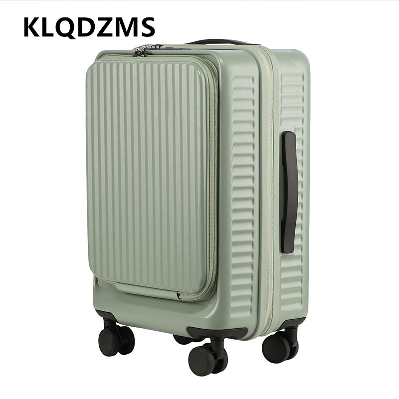 KLQDZMS Walizka na kółkach o d – Front Opening Laptop Luggage 24 Inch recenzja i cena