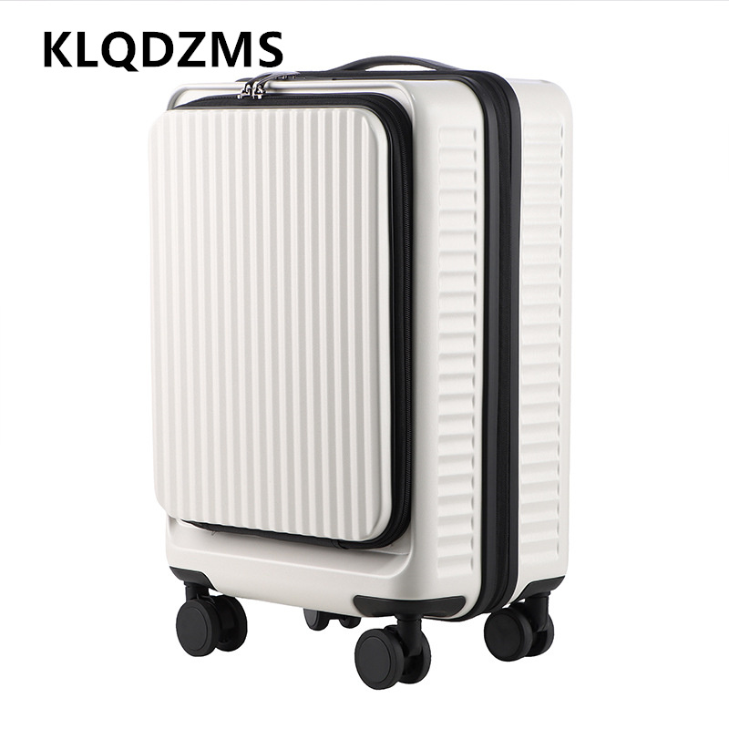 KLQDZMS Walizka na kółkach o d – Front Opening Laptop Luggage 24 Inch recenzja i cena